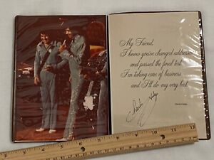 Rare Elvis and Charlie Erik Ent. Photograph, Poem, Charlie Hodge Autograph 1970s