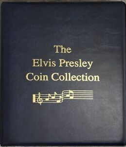 THE ELVIS PRESLEY 107 COLORIZED KENNEDY HALF DOLLAR COIN COLLECTION WITH FOLDER