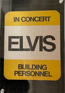 Elvis Presley Original Backstage Pass signed Joe Espesito