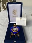 Rare French House Faberge Imperial Collection Clock On Stand