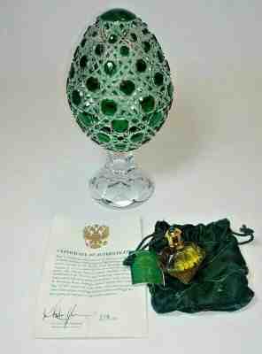 Faberge Princess Grace Crystal Egg & Grace de Monaco Parfum perfume 134/999 