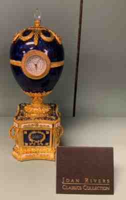 Joan Rivers Imperial Treasures Faberge Egg Clock 2007 Orig Box