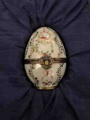 Original FabergÃ© Limoges Numbered Medium Gatchina Palace Egg