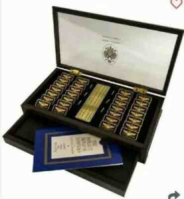 Faberge Imperial Dominoes Cribbage by House of Faberge Gold Plate Blue Enamel