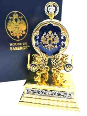 HOUSE OF FABERGE - THE IMPERIAL COLLECTOR WATCH w/stand - Sold by Franklin Mint