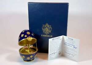 Official Faberge Egg — American Freedom Egg with Certificate made in France