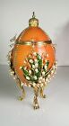 RARE VIVIAN ALEXANDER FABERGE EGG PURSE MINIAUDIERE LILY OF VALLEY #60/100