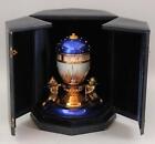 FABERGE Enamel Egg Imperial Dome of the Heaven Franklin Mint Rotary Dial Clock