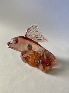 Fenton Koi Fish Pink Iridescent