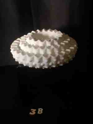 Set Of 3 Vintage Fenton White Milk Glass Hobnail Round Ashtray/Candy Nut Dishes