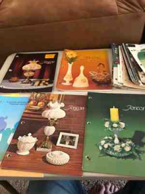 FENTON Vintage 1970 1983CATALOG Lot Catalogs And Inserts