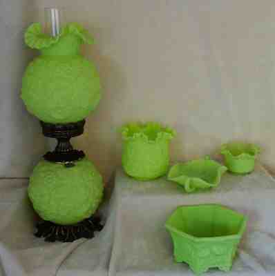 Vintage Lime Sherbet Fenton Glass Collection
