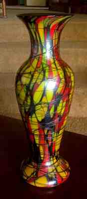 Fenton Mosaic Threaded 1925 Art Glass Off Hand 11