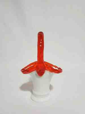 Fenton #37 Flame Crest Miniature Basket