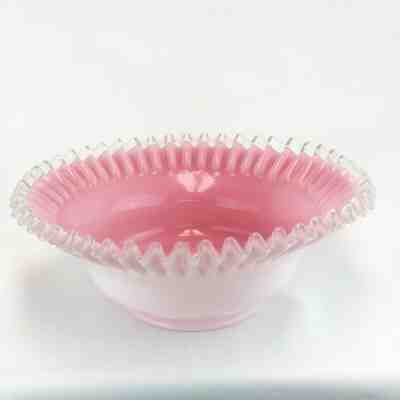 Fenton peachcrest crimped large bowl 2024