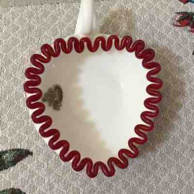 Fenton Flame Crest BonBon Heart Dish