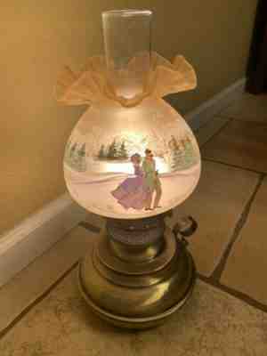 Fenton Art Glass 1996 Christmas Star Skating Gold Color Signed Ltd Ed #200/750