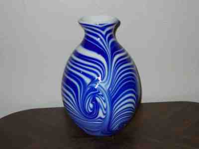 Fenton Robert Barber Blue & White Labryinth 9