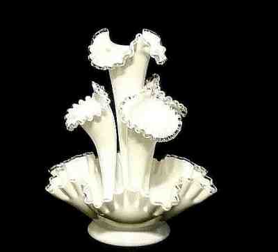 Fenton Vintage Epergne Silver Crest AB 354