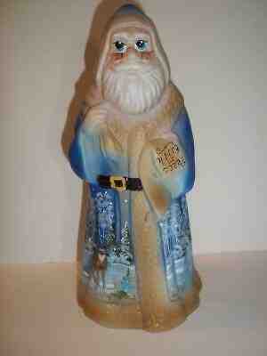 Fenton Glass Christmas Peace On Earth Santa Figurine Deer Ltd Ed #10/15 K Barley