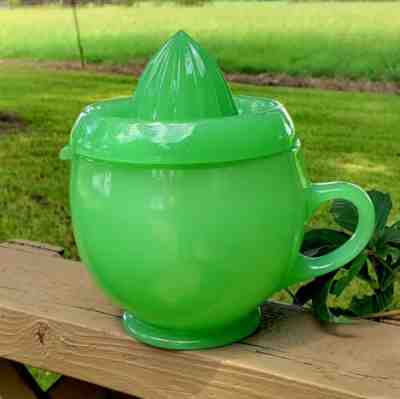 Fenton RARE Jade Reamer & Pitcher 