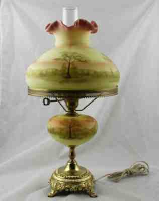 Fenton Hand Painted Louise Piper Sample Glass Bell Yellow Birds
