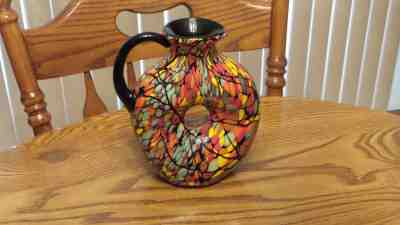 Fenton Art Glass Limited Edition Dave Fetty Mosaic Pitcher