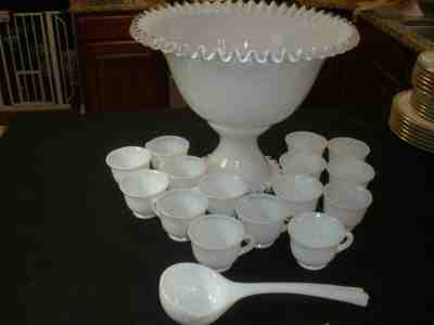 Fenton Art Glass Louise Piper Silvercrest Basket 