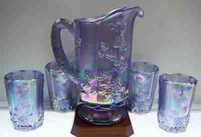 Fenton Progressive Set Rare And Collectible Fenton Art Glass : Fenton Carnival Glass Pitcher ...