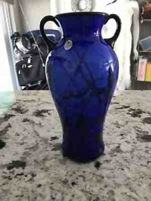 Fentonâ? Braveheart â?? Hanging Hearts Vase 8858, Cobalt Blue, Dave Fetty, Smooth