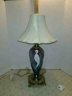 Fenton Mulberry Amphora Lamp