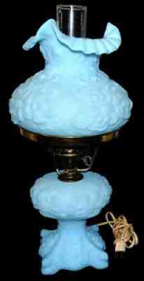 Fenton Poppy Blue Satin Scarce #9100 - 19