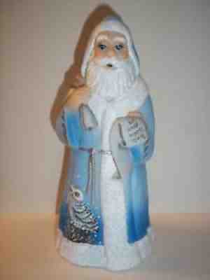 Fenton Glass Christmas Santa Claus Figurine Snowy Owl FAGCA CC Hardman LE of 12