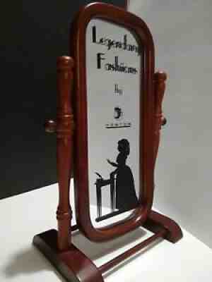 Legendary Fashions By Fenton Advertising Mirror Art Glass - see description