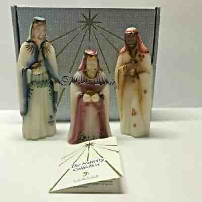 Fenton Art Glass Nativity Figurine Set 1st Edition THE WISEMEN 1998 Signed