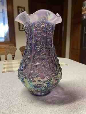 Fenton Vase Poppy Show Carnival Glass Limited Edition