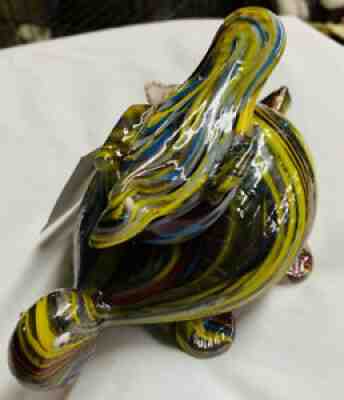 FENTON Dave Fetty BURTLE RARE Bird on turtle only several made excellent