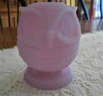 Popular Vintage Fenton Lavender/Purple Owl Fairy Lamp