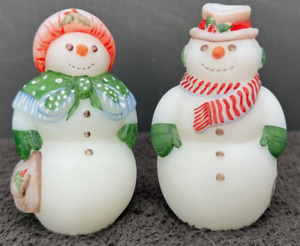 Fenton store HP Mr & Mrs Snowman