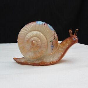 Fenton Chocolate Butterfly Hand Painted Snail Special Order 2005 C2593