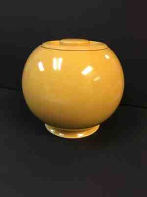 VINTAGE FIESTA WARE HLC KITCHEN KRAFT YELLOW COOKIE JAR KITCHEN CANISTER