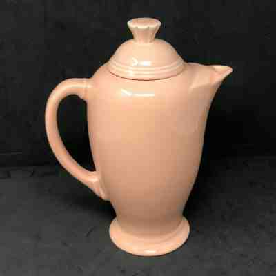 Fiesta Ware Homer Laughlin Peach Apricot Teapot Coffee Server Pot Lid USA VTG