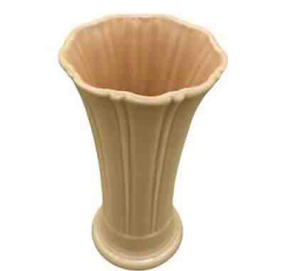 Fiesta Apricot Large Vase Retired Flared Flower Vase 9.5" Tall Fiestaware