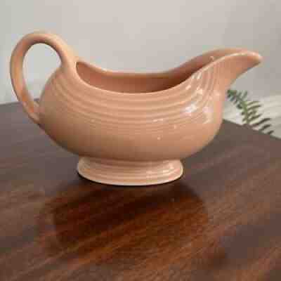 Vintage Fiestaware Gravy Boat Sauceboat Peach Fiesta Ware HLC