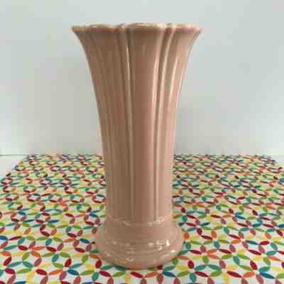 Fiestaware Apricot Medium Vase Fiesta Retired Peach Pink Flared Flower Vase