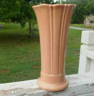 Fiestaware Apricot Medium Vase Fiesta Retired Peach Pink Flared Flower Vase