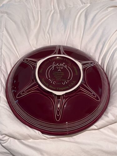 Fiestaware Rare Limited Edition Raspberry Presentation Bowl