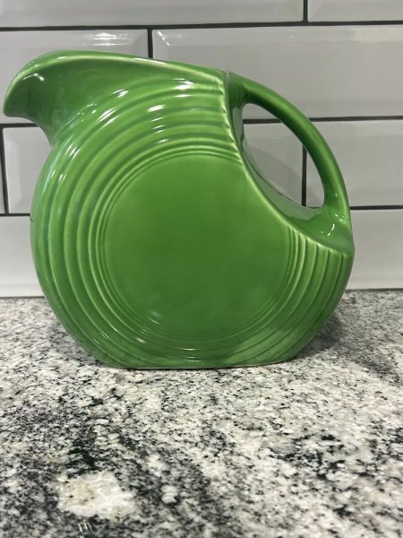 Vintage Fiesta Fiestaware Medium Green Pitcher ?