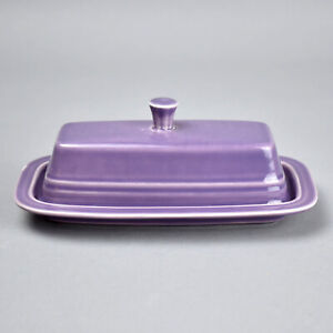 FIESTAWARE Lilac Limited Production 7.5" Covered Butter Dish HLC c1995