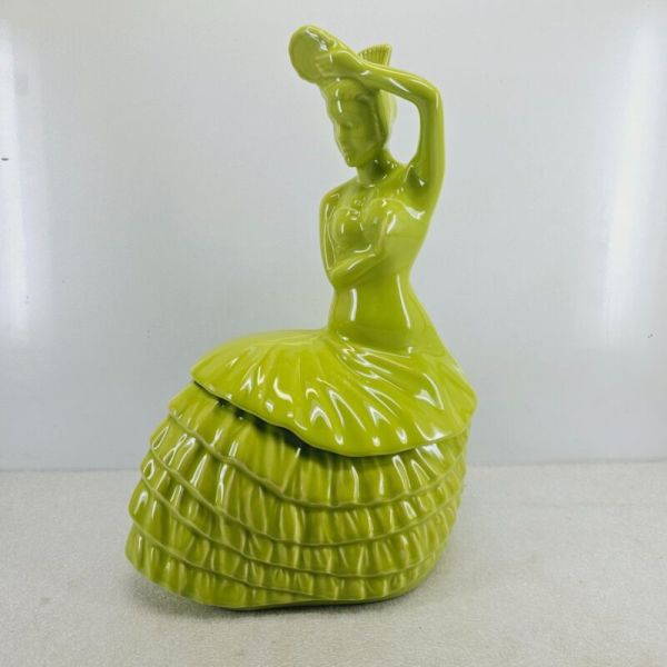 DANCING LADY COOKIE JAR lemongrass FIESTA WARE NEW 1st NWT